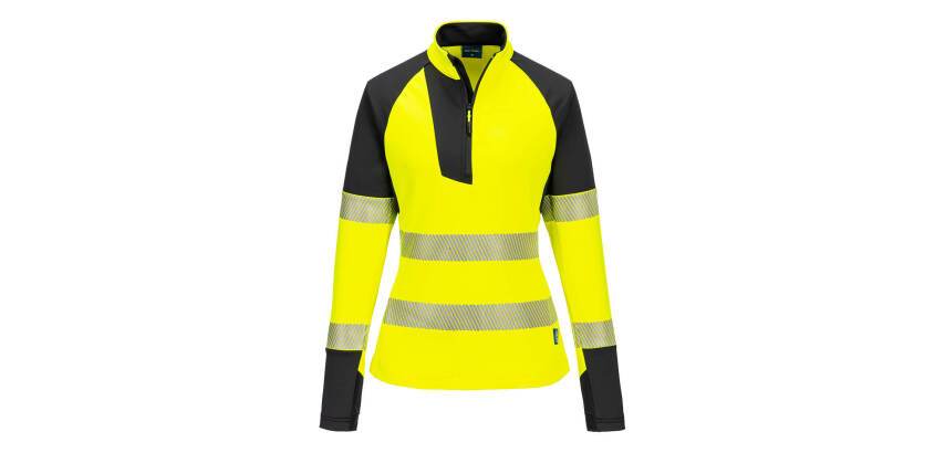 Portwest T173 Women's HV Zip Sweatshirt PW3
