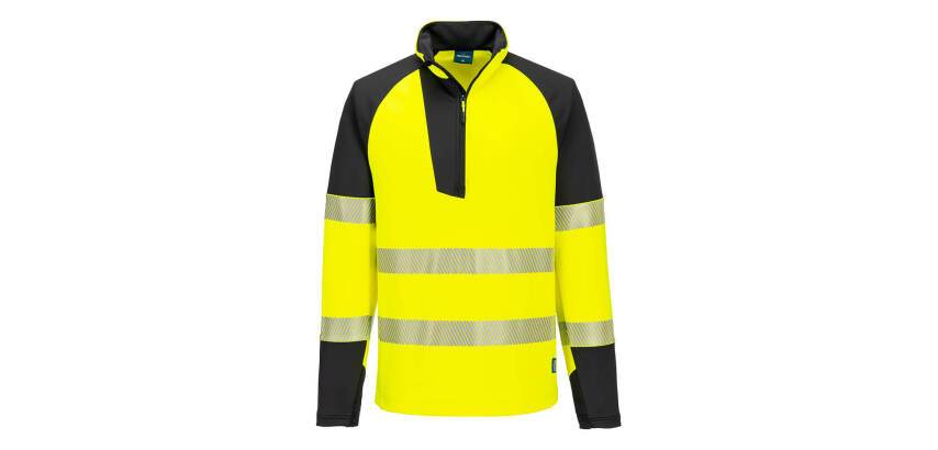 Portwest T172 PW3 Felpa Hi-Vis zip 1/4