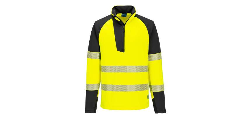 Portwest T172 PW3 Hi-Vis Sweatshirt Zippé