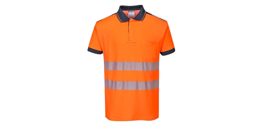 Portwest T180 PW3 Hi-Vis Poloshirt Korte Mouw