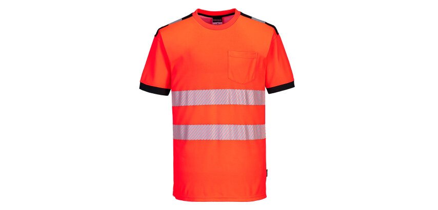 Portwest T181 PW3 Hi-Vis Vision T-Shirt Korte Mouw