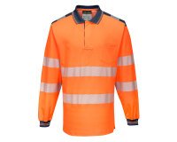 Portwest T184 Polo de alta visibilidad de manga larga PW3