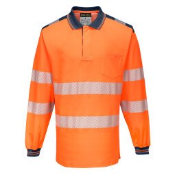 Portwest T184 PW3 Polo manica lunga Hi-Vis