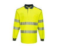 Portwest T184 Polo de alta visibilidad de manga larga PW3