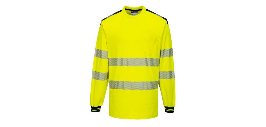 Portwest T185 PW3 High Visibility Long Sleeve T-Shirt