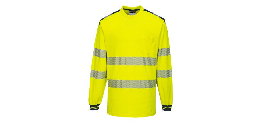 Portwest T185 PW3 High Visibility Long Sleeve T-Shirt