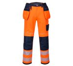 Portwest T501 Pantalon HV PW3 poches flottantes Orange/Marine - Taille 38 - Standard