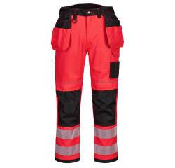 Portwest T501 HV PW3 Hose mit hängenden Taschen