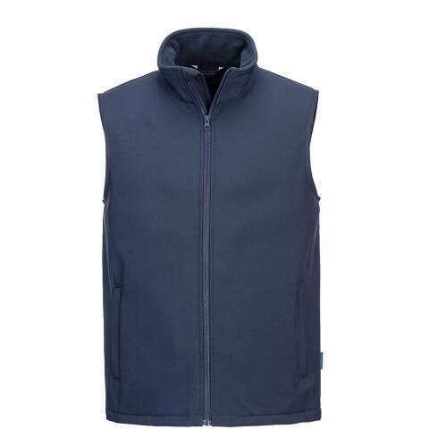 Portwest TK22 Chaleco softshell Print & Promo (2 capas) Marine - Talla XXXL