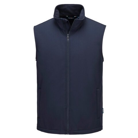 Portwest TK22 Chaleco softshell Print & Promo (2 capas) Marine - Talla 5XL