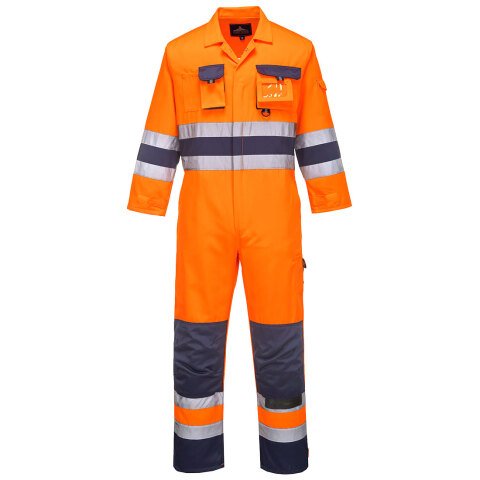 Portwest TX55 Mono de alta visibilidad Nantes Orange/Marine - Talla XXL - Estándar