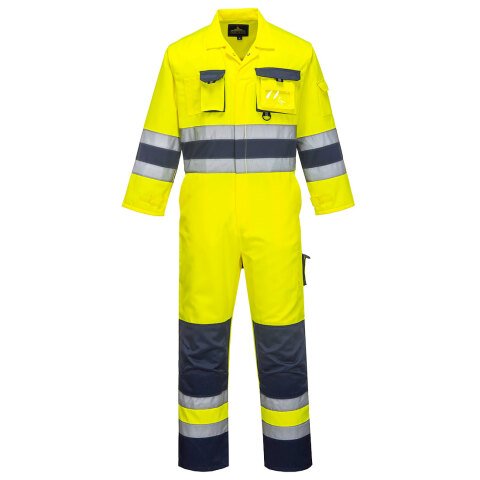 Portwest TX55 Mono de alta visibilidad Nantes Jaune/Marine - Talla XXL - Estándar