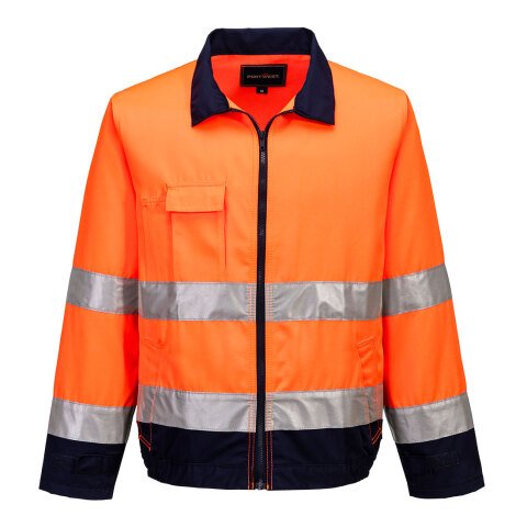 Portwest TX70 Cazadora Madrid bicolor, de alta visibilidad Orange/Marine - Talla XXXL