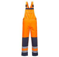 Portwest TX72 Salopette Girona Hi-Vis Orange/Marine - Taglia L