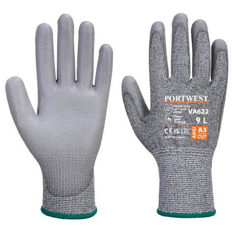 Portwest VA622 Guante Vending anti-corte MR, con la palma cubierta con PU - Talla XXL