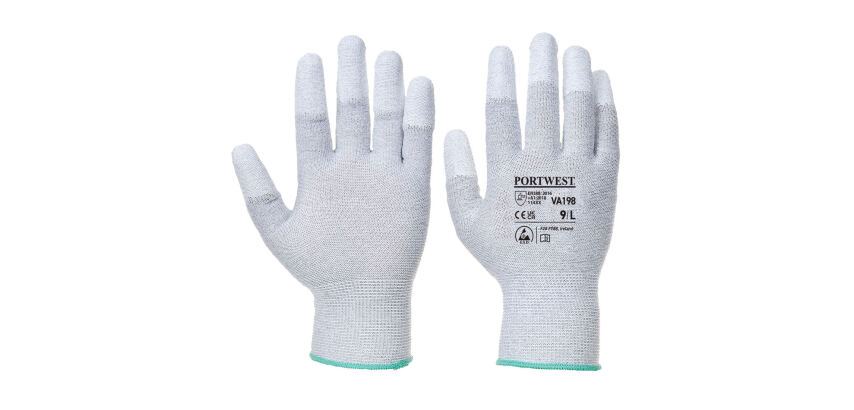 Portwest VA198 Handschuh Vending Fingertip antistatische PU-beschichtung für Automaten