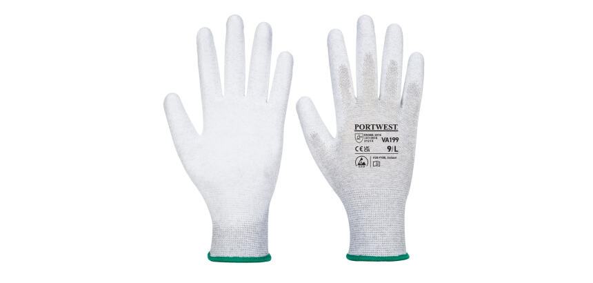 Portwest VA199 Guante antiestático Vending con la palma cubierta con PU