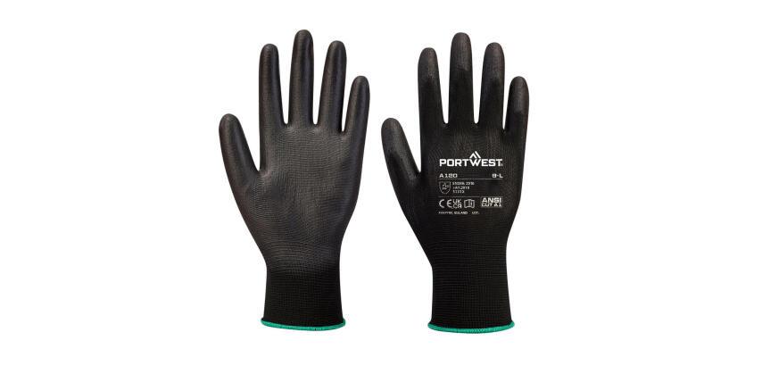 Portwest VB120 Gant paume en PU pour distributeurs automatiques, gris  - Carton de 288 paires