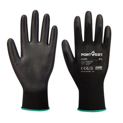 Portwest VB120 Guante Vending Palma PU (288 Pares) Noir - Talla XS