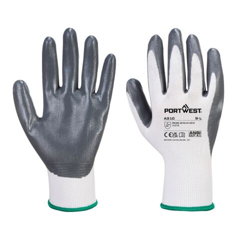 Portwest VB310 Guante Vending Flexo Grip (288 Pares) Blanc/Gris - Talla XS