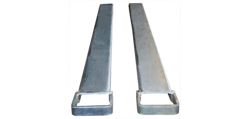 Rallonges de fourches ouvertes 1800 mm 1000 kg