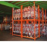 Rack mobile de stockage empilable 1800 kg tôle hauteur des chandelles 1219 mm