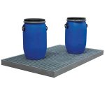 Plancher de rétention galvanisé charge 2000 kg capacité 125 litres