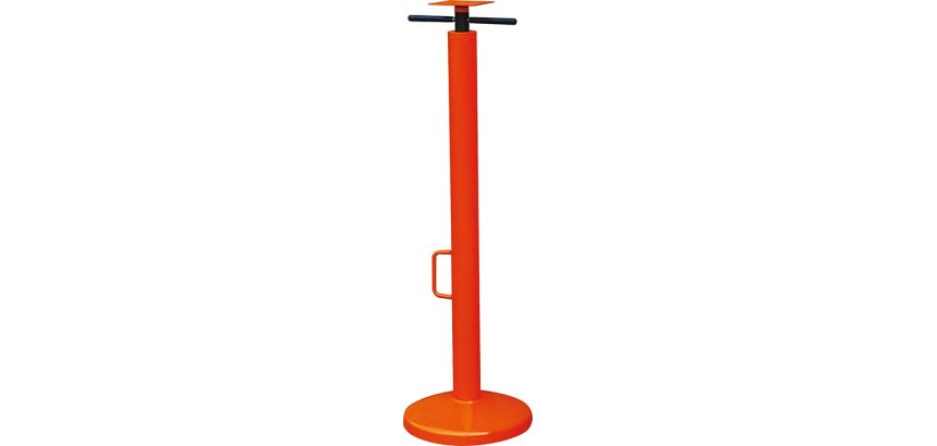 Vérin stabilisateur 22700 kg plaque d'appuie 125 x 125 mm