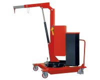 Grue d’atelier porte-à-faux rotative à élévation électrique 500 kg