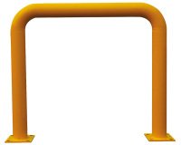 Poteau cylindrique et arceau de protection hauteurs différentes