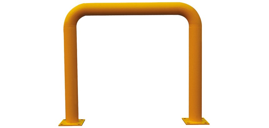 Poteau cylindrique et arceau de protection hauteurs différentes