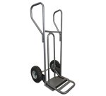 Diable acier incurvé poignée fermée avec bavette rabatable DVPF2-BR – Capacité 250 kg