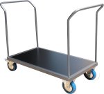 Chariot acier 1200 x 800 mm 1 timon renforcé