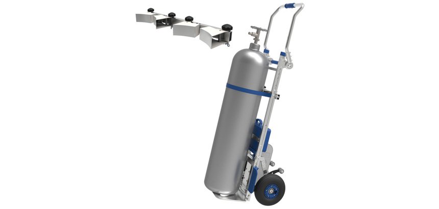 Porte-bouteilles double pour diables électriques DMEG et DCE