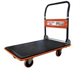 Chariot en acier avec timon rabattable