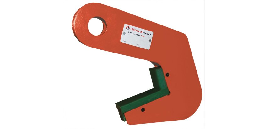 Pince à prise horizontale pour tube acier ou béton 3000 kg