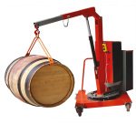 Grue d’atelier porte-à-faux rotative à élévation électrique 500 kg