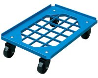 Plateforme roulante plastique 250 kg (plateau grillagé)