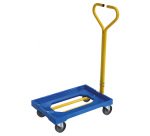 Plateforme roulante plastique 250 kg (timon acier)