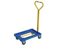 Plateforme roulante plastique 250 kg (timon acier)