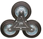 Diable aluminium trois roues monte-escalier 150 kg