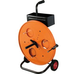 Dévidoir mobile multiformat pour feuillards PP et PET