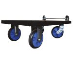 Chariot plastique avec dossier rabattable 300 kg roues en caoutchouc