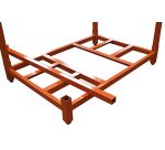 Rack mobile de stockage empilable 1800 kg tôle hauteur des chandelles 1219 mm