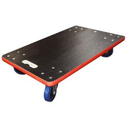 Plateau roulant bois 450 kg 600 x 300 mm roues caoutchouc non marquantes