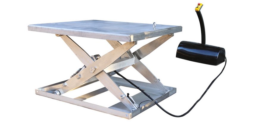 Table élévatrice électrique inox 1800 kg