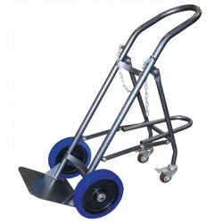 Diable porte 1 bouteille avec béquille escamotable 120 kg roues increvables