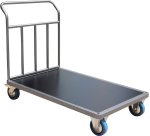 Chariot acier 1200 x 800 mm 1 timon renforcé