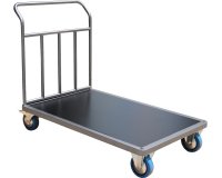 Chariot acier 1200 x 800 mm 1 timon renforcé