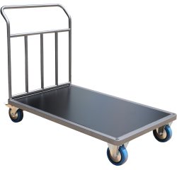 Chariot acier 1200 x 800 mm 1 timon renforcé